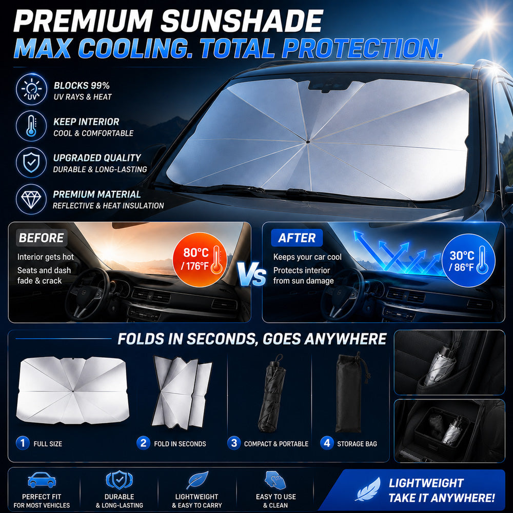🌈 Foldable Car Sunshade for the Windshield