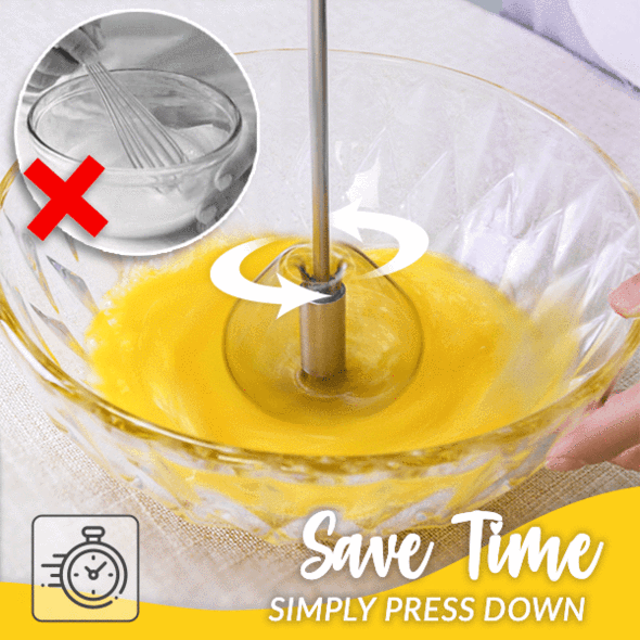 🔥Last Day Promotion-49%OFF - Stainless Steel Semi-Automatic Whisk