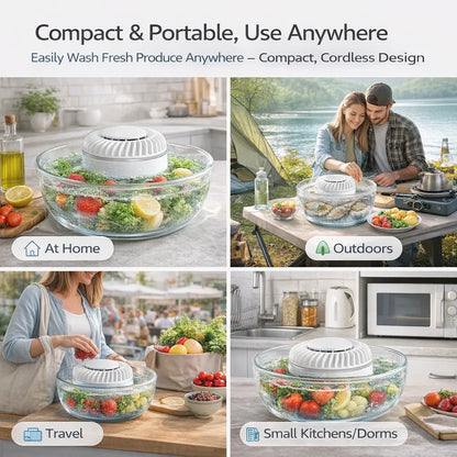 Remifa® 🥬 Fruit & Vegetable Washer – Removes Pesticides & Bacteria, No Chemicals Needed