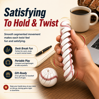 Baseball, basketball, and soccer twisty-ball toys