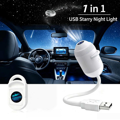 BVJ® 5D Mini Galaxy Star Projector – Dynamic Ambient Light for Bedroom, Car & Home