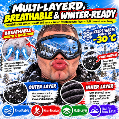 Funny Thermal Balaclava – Warm & Versatile for Everyday Wear, Outdoor Adventures & Skiing