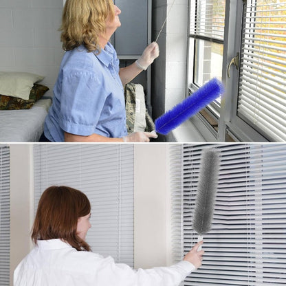 BVJ®Bendable Fan Cleaning Brush – Reusable Microfiber Duster for Fans&Curtain