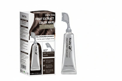 Hair Dye Cream Comb with Natural Plant Extract, Root Touch Up Hair Color, Ammonia Free