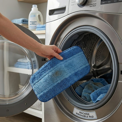 Dylantia Microfiber Mop Refills - Professional Grade Cleaning Pads for All Hardwood, Tile, and Laminate Floors - Heavy Duty, Highly Absorbent, Dry & Wet Use - 3 Pack