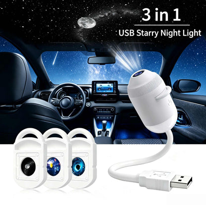 BVJ® 5D Mini Galaxy Star Projector – Dynamic Ambient Light for Bedroom, Car & Home