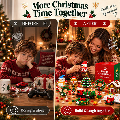 ⏳ Last day to save 49% – 🎄 12-Day Mini Christmas Ornament Advent Calendar | 12 unique festive buildable designs with hanging loops—perfect for decorating Christmas trees, wreaths, and holiday displays 🧱