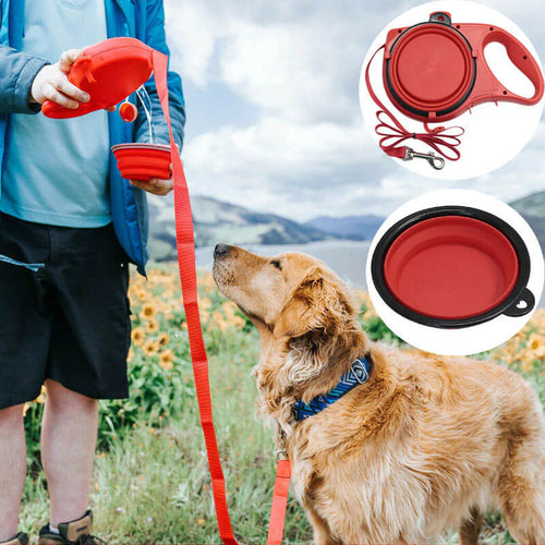 5-in-1 Retractable Dog Leash Bottle (UPSELL)