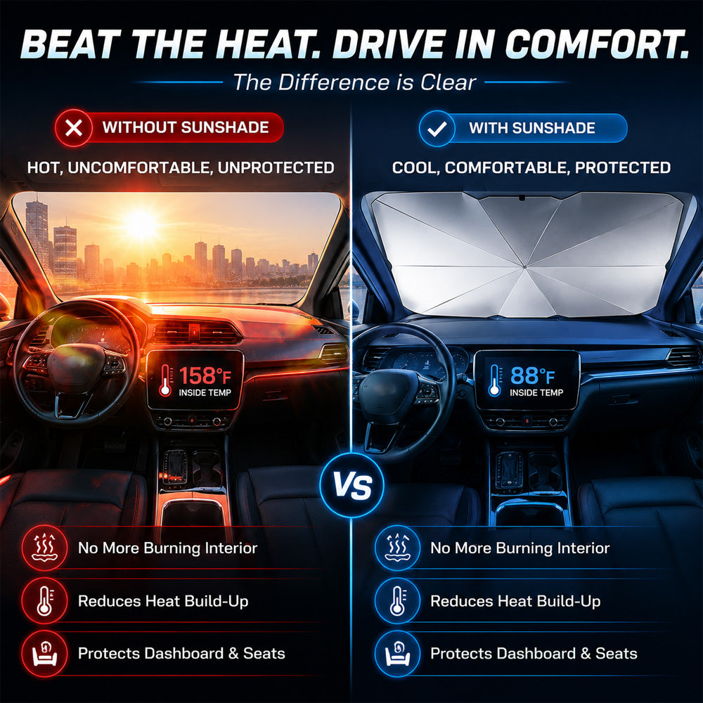 🌈 Foldable Car Sunshade for the Windshield