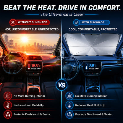 🌈 Foldable Car Sunshade for the Windshield