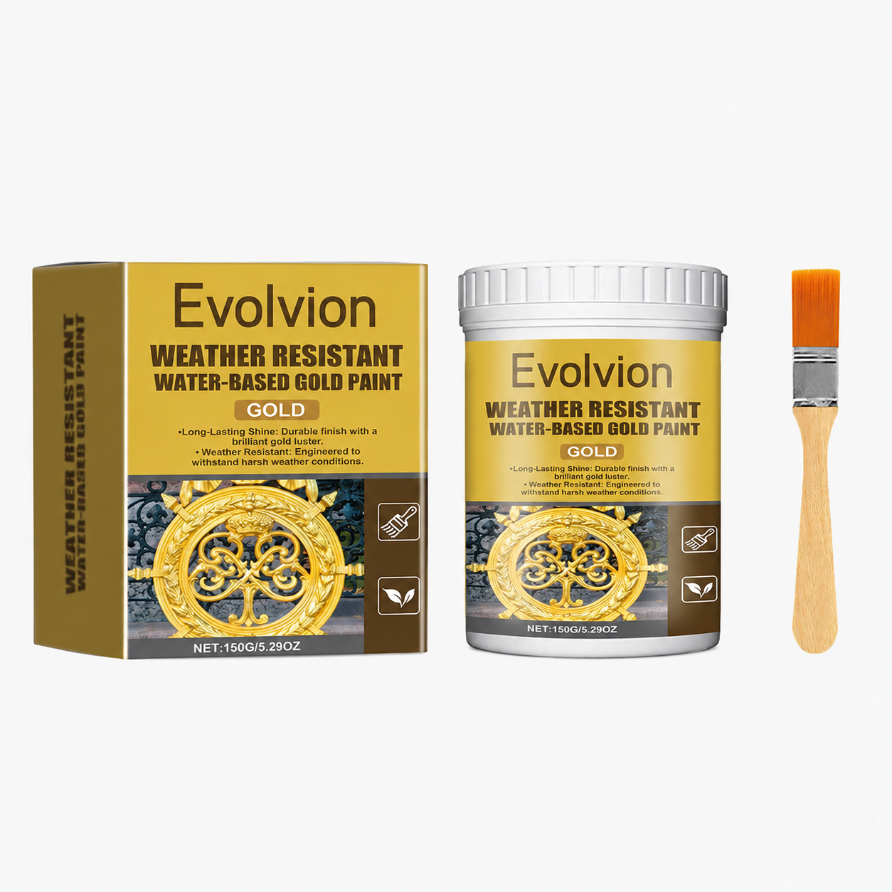 Weather Resistant Water-Based Gold Paint（upsell）