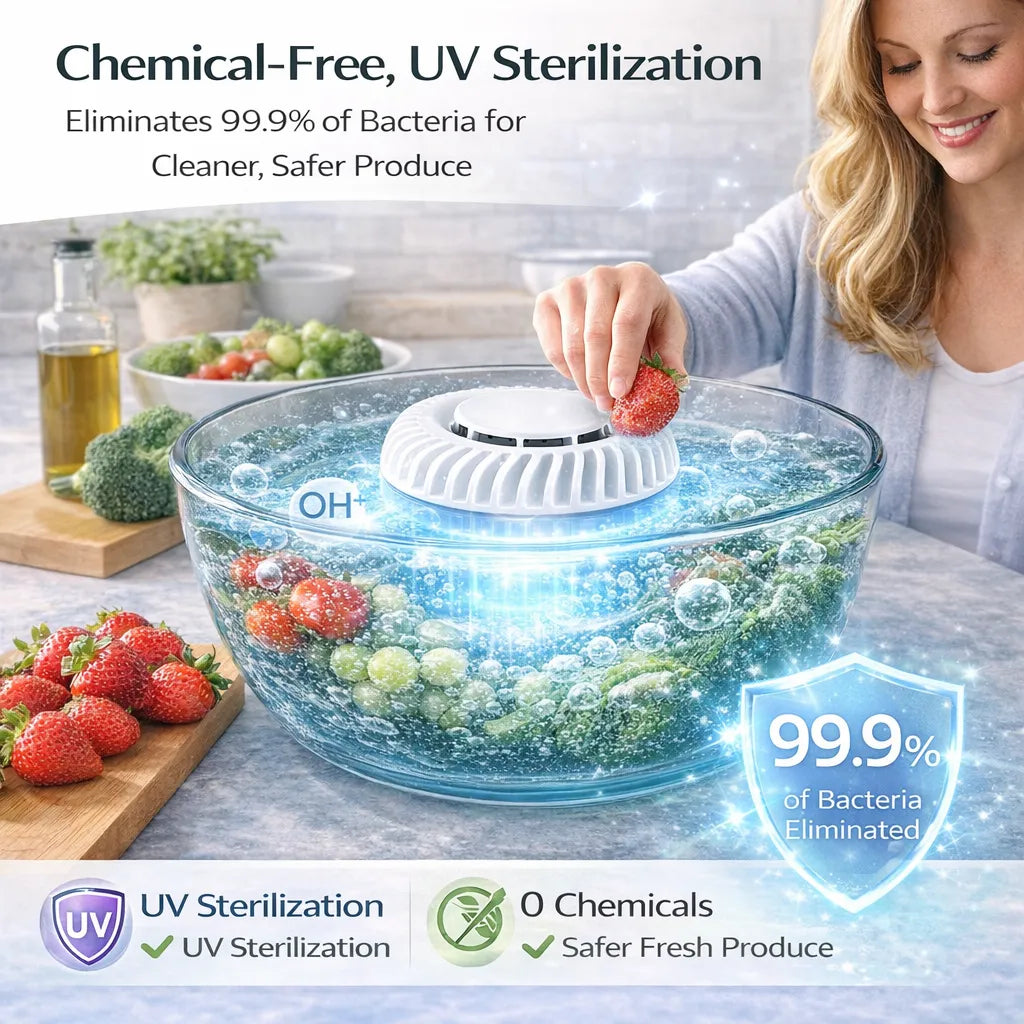 Remifa® 🥬 Fruit & Vegetable Washer – Removes Pesticides & Bacteria, No Chemicals Needed