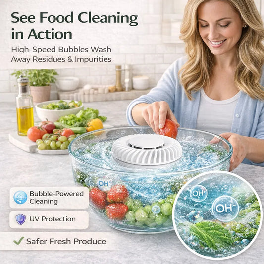 Remifa® 🥬 Fruit & Vegetable Washer – Removes Pesticides & Bacteria, No Chemicals Needed