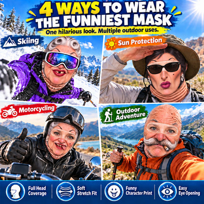 Funny Thermal Balaclava – Warm & Versatile for Everyday Wear, Outdoor Adventures & Skiing