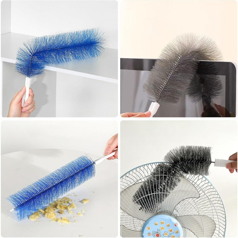 BVJ®Bendable Fan Cleaning Brush – Reusable Microfiber Duster for Fans&Curtain