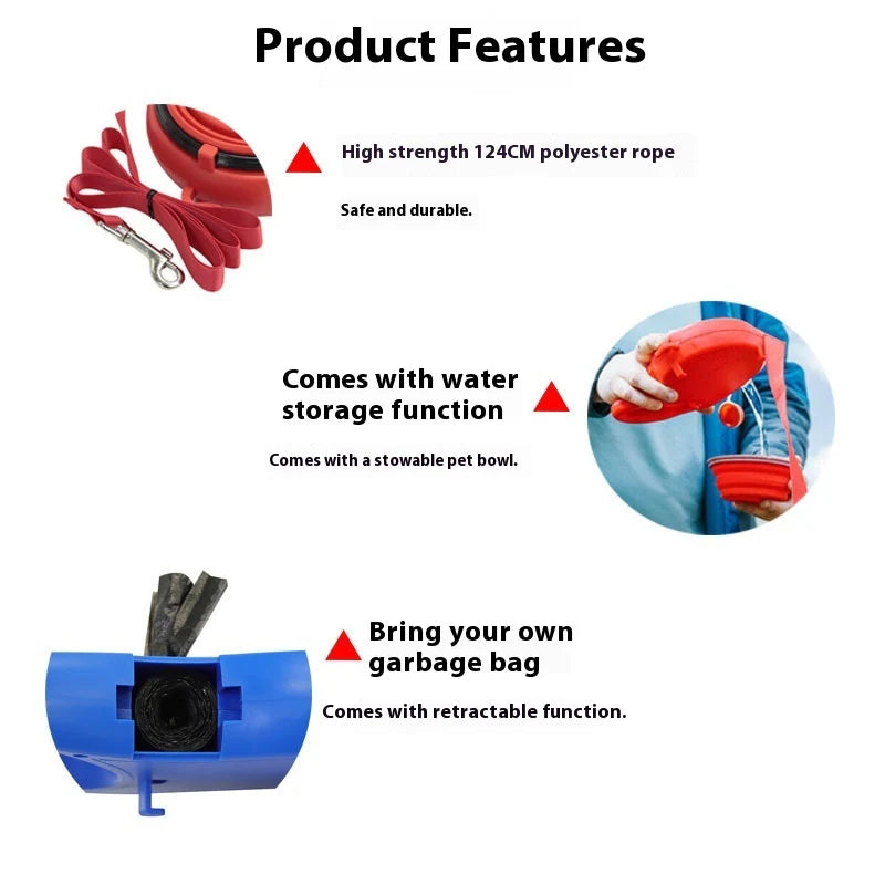5-in-1 Retractable Dog Leash Bottle (UPSELL)