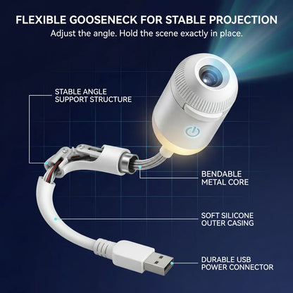 BVJ® 5D Mini Galaxy Star Projector – Dynamic Ambient Light for Bedroom, Car & Home