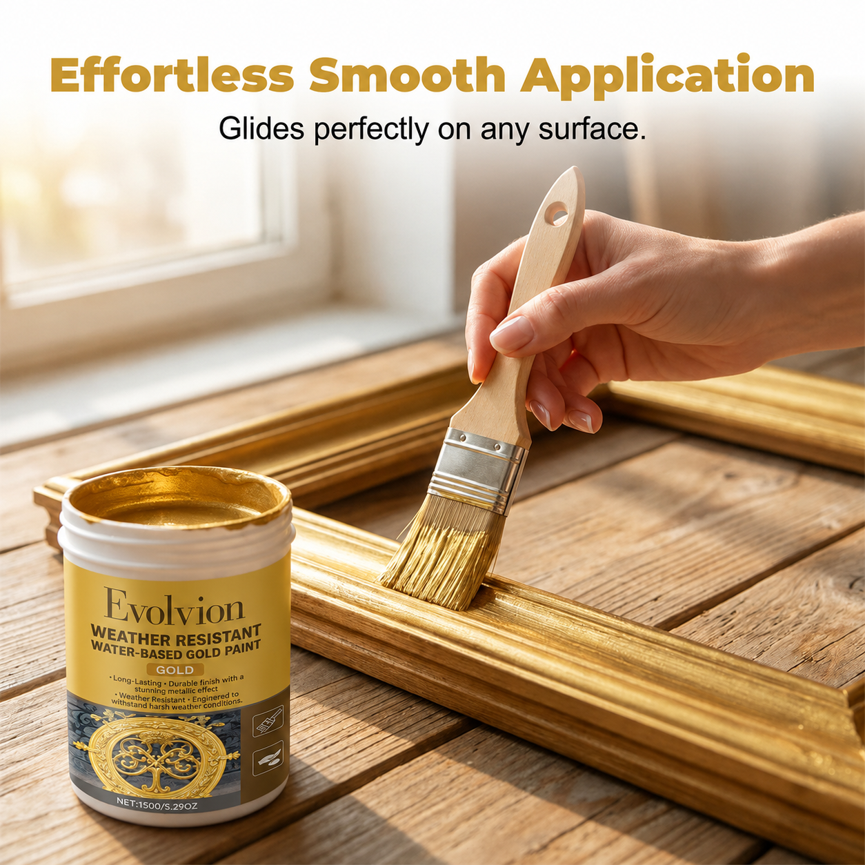 Weather Resistant Water-Based Gold Paint（upsell）