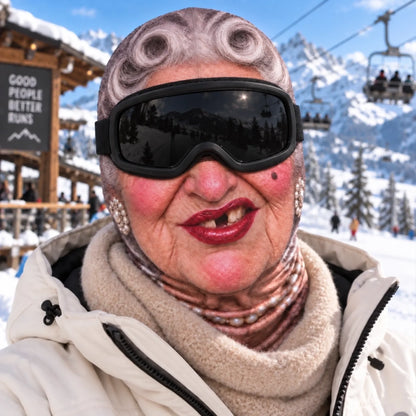 Custom Realistic Funny Face Gifts for Skiers - Personalized Ski Mask