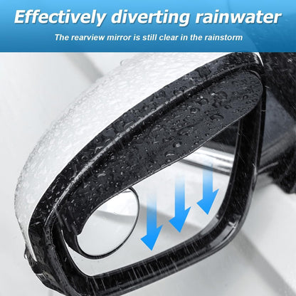 Car Blind Spot Mirror with Side Mirror Rain Guard,Carbon Fibre Rear View Mirror Rain Visor & 360° Adjustable HD Blindspot Mirror