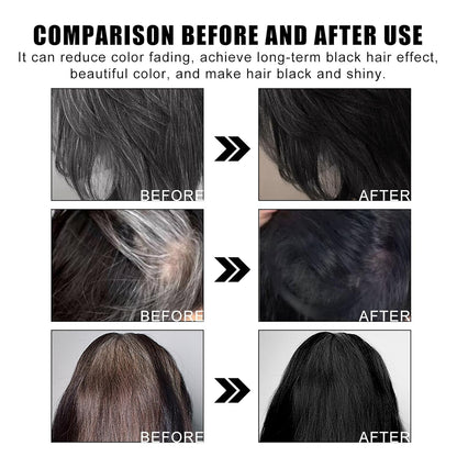 Hair Dye Cream Comb with Natural Plant Extract, Root Touch Up Hair Color, Ammonia Free