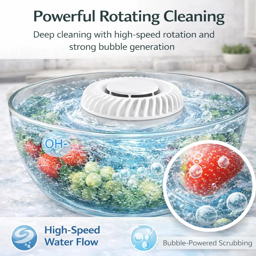 Remifa® 🥬 Fruit & Vegetable Washer – Removes Pesticides & Bacteria, No Chemicals Needed