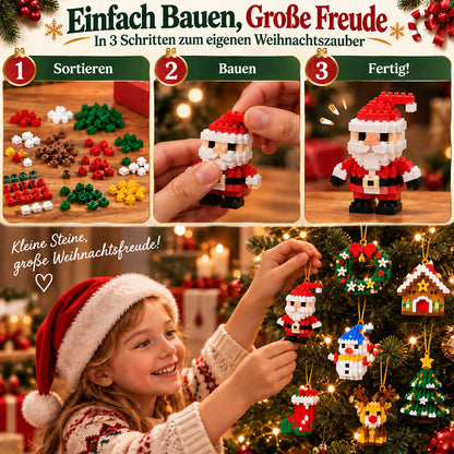 ⏳ Last day to save 49% – 🎄 12-Day Mini Christmas Ornament Advent Calendar | 12 unique festive buildable designs with hanging loops—perfect for decorating Christmas trees, wreaths, and holiday displays 🧱
