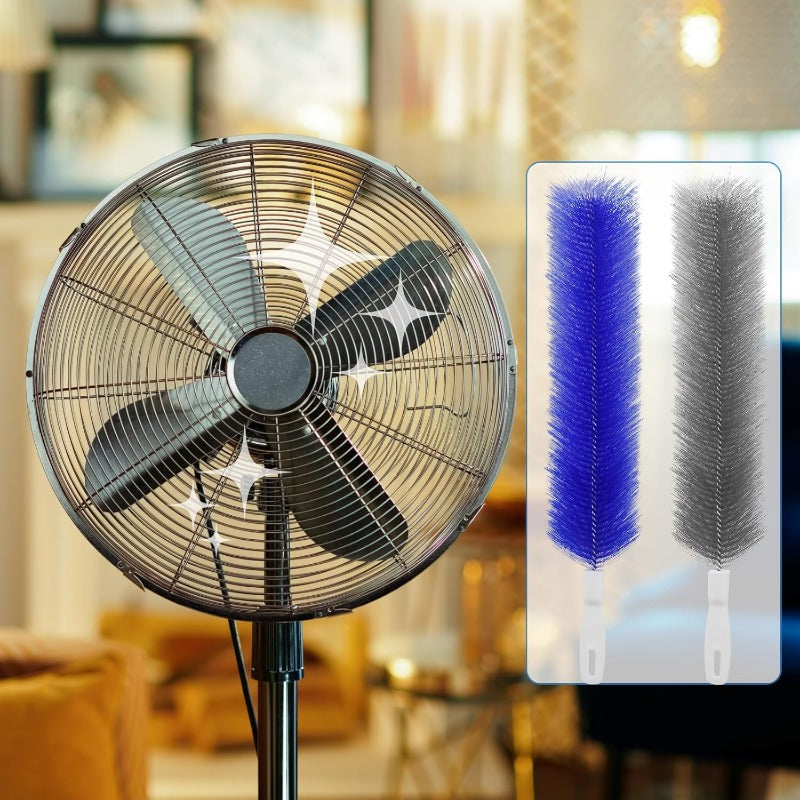 BVJ®Bendable Fan Cleaning Brush – Reusable Microfiber Duster for Fans&Curtain
