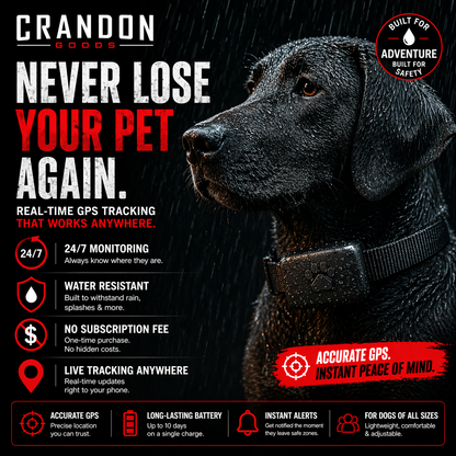 WYVCK® Never Wonder™ Pet GPS Tracker Collar