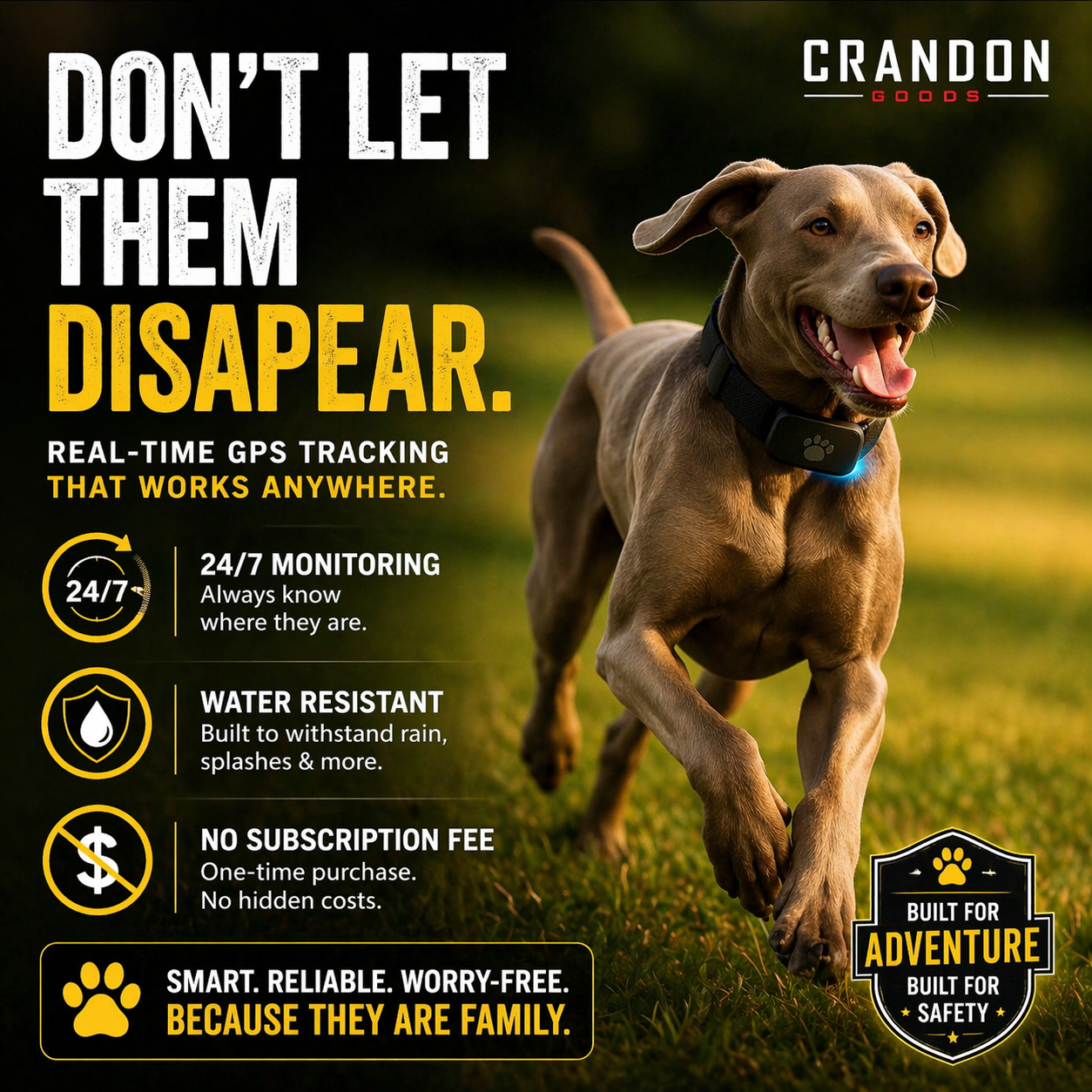 WYVCK® Never Wonder™ Pet GPS Tracker Collar