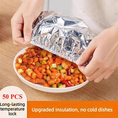 BVJ®⏰️Flash-Sale⚡Home dining table & food container aluminum foil heat-retaining cover⚡-886