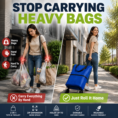 GROCERY SHOPPING BAG WITH WHEELS