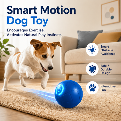 🐾 AUTO-BOUNCING SMART PET BALL WITH REMOTE CONTROL— 3 Interactive Modes | Chew-Resistant E-TPU | USB-C Rechargeable 🎾