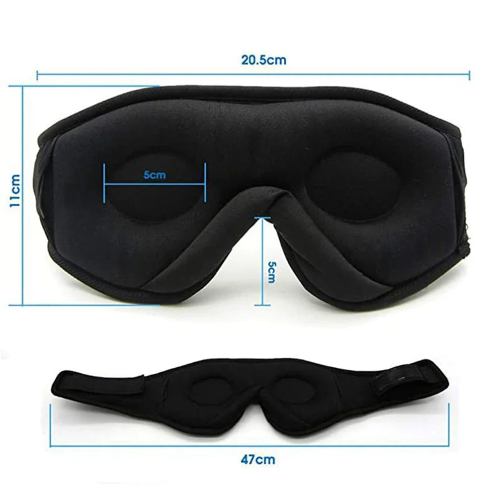 Bluetooth Sleep Mask with Headphones – 3D Eye Mask for Travel & Better Sleep (Upsell)