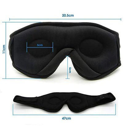Bluetooth Sleep Mask with Headphones – 3D Eye Mask for Travel & Better Sleep (Upsell)