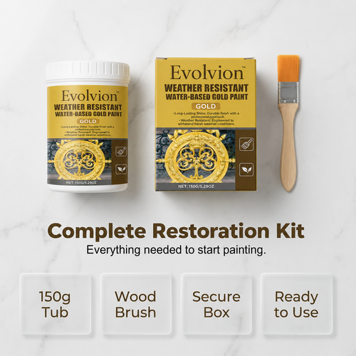 Weather Resistant Water-Based Gold Paint（upsell）