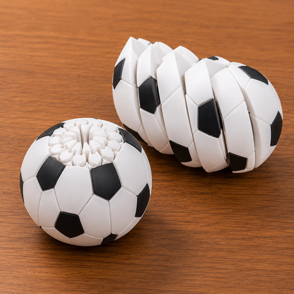 Baseball, basketball, and soccer twisty-ball toys