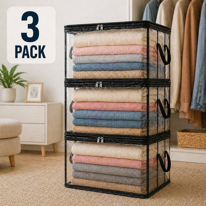 🔥LAST DAY 50% OFF - 📦Large Heavy-Duty Thick Plastic Clear Storage Bag for Clothes, Moving & Storage（upsell）（副本）
