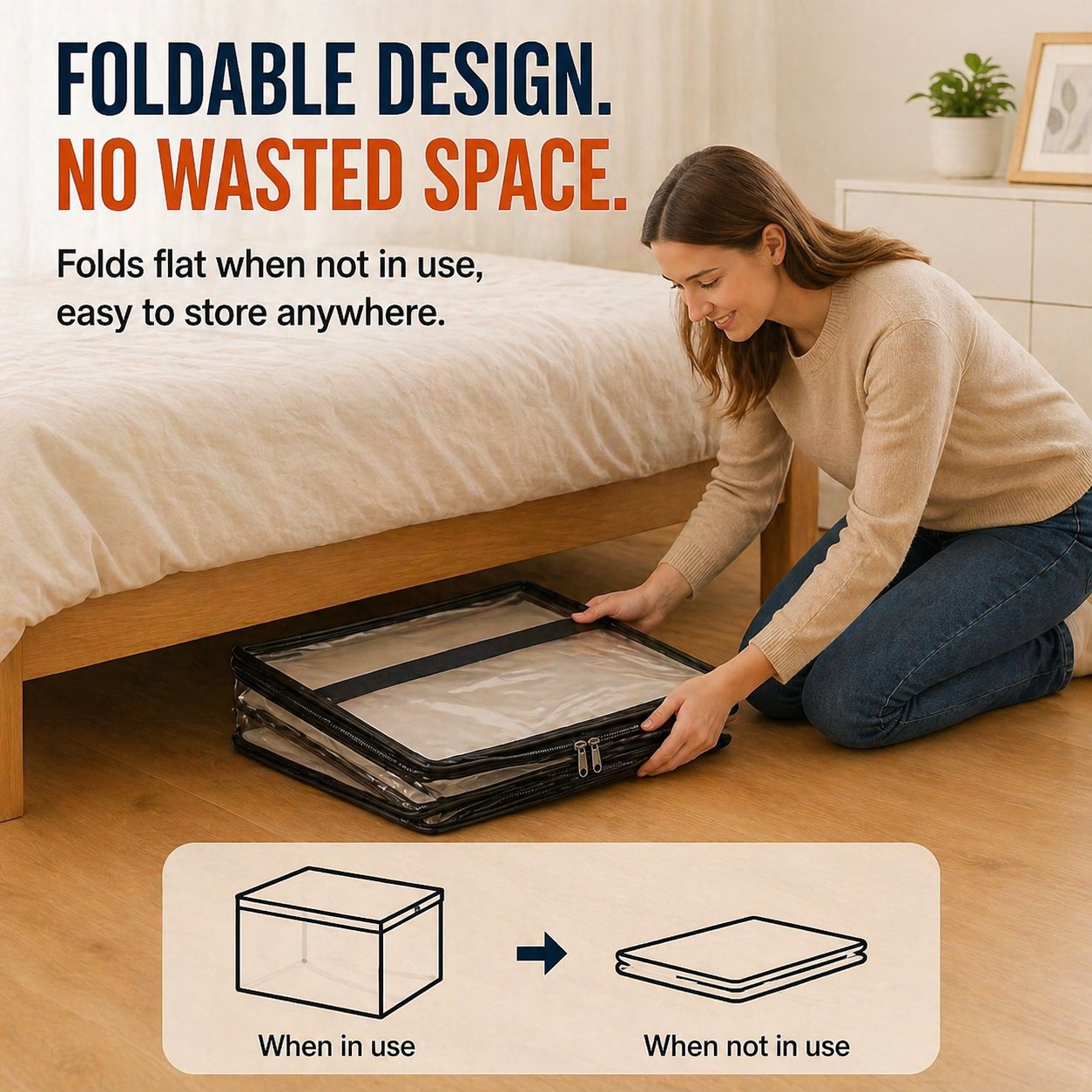 🔥LAST DAY 50% OFF - 📦Large Heavy-Duty Thick Plastic Clear Storage Bag for Clothes, Moving & Storage（upsell）（副本）