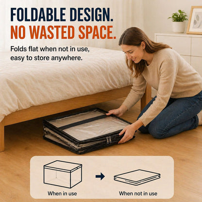 🔥LAST DAY 50% OFF - 📦Large Heavy-Duty Thick Plastic Clear Storage Bag for Clothes, Moving & Storage（upsell）（副本）