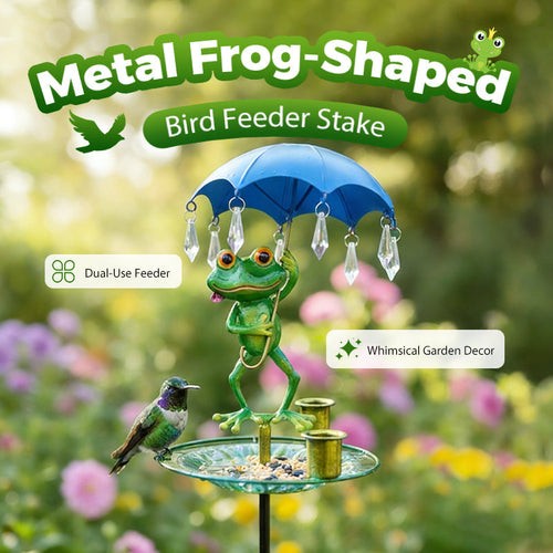 🐸Metal Frog-Shaped Bird Feeder Stake upsell
