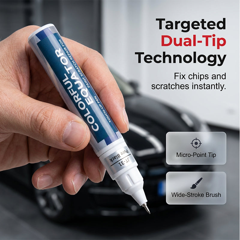 🎨🚗 Dual-Function Car Touch-Up Pen – One Coat Covers Scratches – Pay on Delivery ✨✅