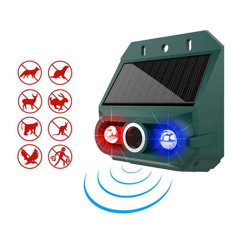 💞50K+ SOLD!🌳🔊 50% OFF! Solar Powered Animal Repeller – Ultrasonic + flashing light. Weatherproof, 24/7 protection. Keep pests away naturally. 🏡💚（upsell）