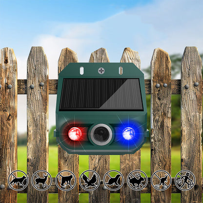 💞50K+ SOLD!🌳🔊 50% OFF! Solar Powered Animal Repeller – Ultrasonic + flashing light. Weatherproof, 24/7 protection. Keep pests away naturally. 🏡💚（upsell）