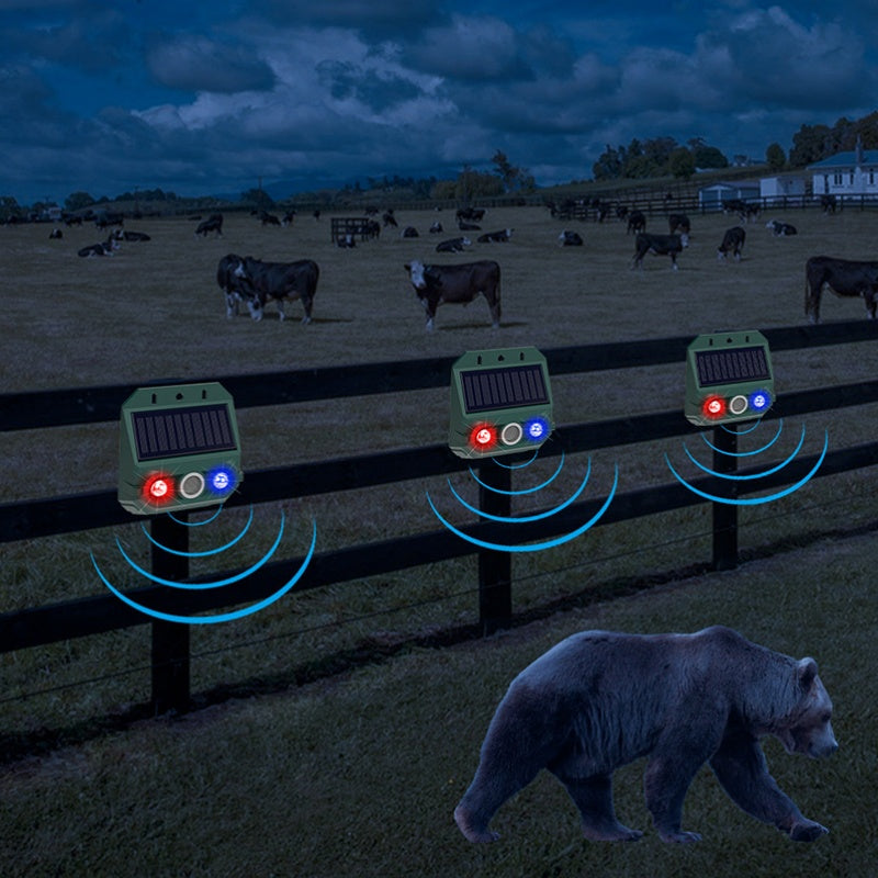 💞50K+ SOLD!🌳🔊 50% OFF! Solar Powered Animal Repeller – Ultrasonic + flashing light. Weatherproof, 24/7 protection. Keep pests away naturally. 🏡💚（upsell）
