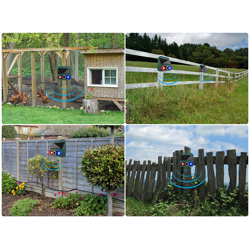 💞50K+ SOLD!🌳🔊 50% OFF! Solar Powered Animal Repeller – Ultrasonic + flashing light. Weatherproof, 24/7 protection. Keep pests away naturally. 🏡💚（upsell）