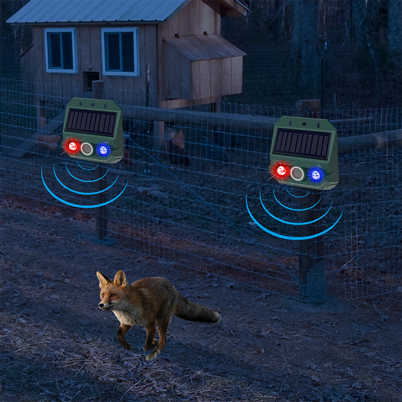 💞50K+ SOLD!🌳🔊 50% OFF! Solar Powered Animal Repeller – Ultrasonic + flashing light. Weatherproof, 24/7 protection. Keep pests away naturally. 🏡💚（upsell）
