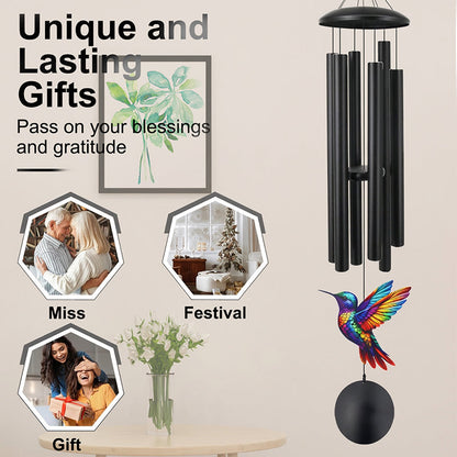 Gaigu®🎵 LIMITED-TIME 50% OFF! 💥 Vintage Metal Memorial Wind Chimes – Soothing Melody, Rust-Resistant Aluminum, Retro Design ✨