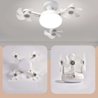🌀 New ceiling fan light with E27 socket – 2-in-1 quiet LED fan with remote control, energy-efficient combination of cooling and lighting for the home, in the bedroom
