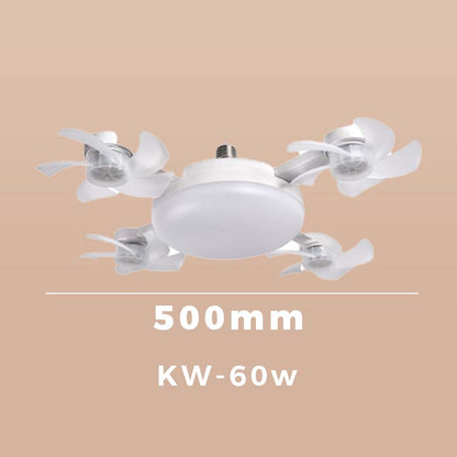 🌀 New ceiling fan light with E27 socket – 2-in-1 quiet LED fan with remote control, energy-efficient combination of cooling and lighting for the home, in the bedroom